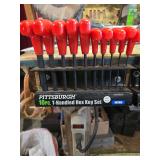 10pc t-handled hex key set metric