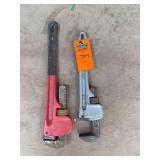 14” Aluminum and 18” Steel Pipe Wrench