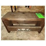 Small decorative bench