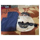 Riding glasses, goggles, gaiter, and NEW shield for helmet