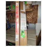 Folding door and extra wide carpet trim