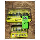 Ryobi router bit set and bonus bits