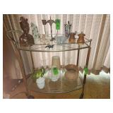 Glass cart NO CONTENTS