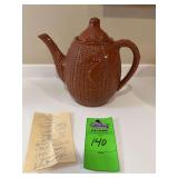 Very rare teapot Griffin Smith and Hill,, Phoenixville, Pennsylvania 1879 to 1880