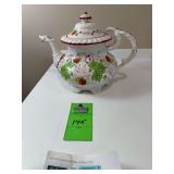 English teapot serve 1820 to 1830 Strawberry pattern there’s a Sutherby estimate on this pot of $800