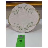 Shamrock bread plate, Bleek Ireland