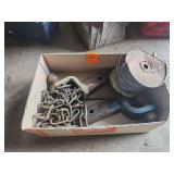 Trailer hitch receivers bailing wire and chain