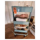 Craft cart with contents