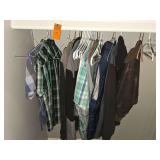 Button up shirts and outerwear sizes M, L, XL