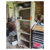 Plastic shelving unit