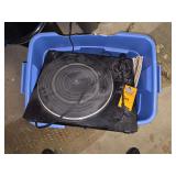 Turntable and various vinyl records