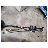 Metal detector and bow and arrows