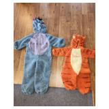 Tiger and Eeyore baby winter onesies and other crochet items