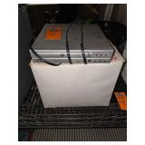 DVD player, PC cables, fans, adapter and parts