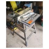 Craftsman 10 inch table saw on stand with extra blade