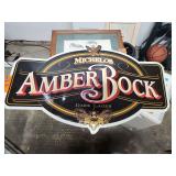 Michelob Amber Bock metal sign
