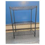 Small 3 tier metal shelf