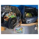 2- VERY LARGE bags of mixed miscellaneous LEGOs and books