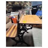 Antique school desk