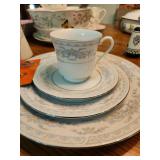 Fairfield Seating for 12 with serving tray, teapot,creamer, sugar bowls