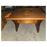Vintage wooden footstool