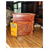 Hand-Carved Wooden tissue box