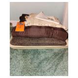 Chair cushions, doilies, bathroom rugs