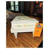 Vintage Ceramic Piano Trinket Box