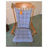 Vintage Nichols & Stone Co rocking chair with cushions