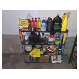 Shelf with contents