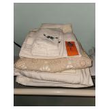 Queen size sheets and decorative towels