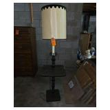 Vintage floor lamp with built in accent table