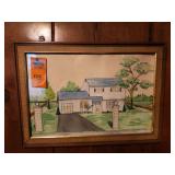 Framed picture 20 1/2in x 14 1/2in