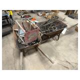 (2) Wheelbarrows w/ Scrap Metal & Wire