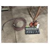 Pittsburgh Socket Set, Air Hose, Bottle Jacks