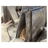 Assorted Sheet Metal & A Frame Stand