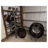 Metal Shelf, Tires, Stainless/Parts, Misc.