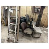 Chairs, Trash Bins, Ladders