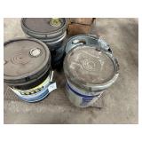 Oil Change Pan, Funnel, Partial Oil Pails