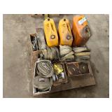 Straps, Drill Bits, Diesel Fuel Cans