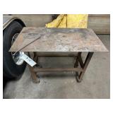 Steel Table on Wheels