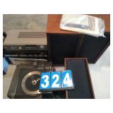 VINTAGE ELECTRONICS, TURN TABLE, & SPEAKERS VINTAGE ELECTRONICS, TURN TABLE, & SPEAKERS