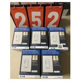 (5) EATON WI-FI SMART UNIVERSAL DIMMER SWITCHES (5) EATON WI-FI SMART UNIVERSAL DIMMER SWITCHES
