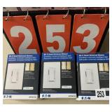 (3) EATON WI-FI SMART UNIVERSAL DIMMER SWITCHES (3) EATON WI-FI SMART UNIVERSAL DIMMER SWITCHES