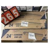 (3)  24" FLUORESCENT STRIP LIGHTS