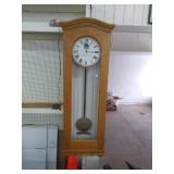 66" STANDARD ELECTIC TIME CO. OAK WALL CLOCK