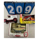 ERTL DIECAST BANKS & TINY TONKA TRUCK ERTL DIECAST BANKS & TINY TONKA TRUCK