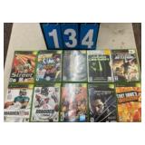 10 VARIOUS XBOX GAME LOT