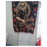 JERRY GARCIA GUTAIR PLAYER AFGHAN BLANKET JERRY GARCIA GUTAIR PLAYER AFGHAN BLANKET