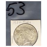 1922 PEACE SILVER DOLLAR